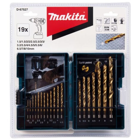 Coffret de forets MAKITA D-67527 - pour le perçage dans le métal - 19 pièces
