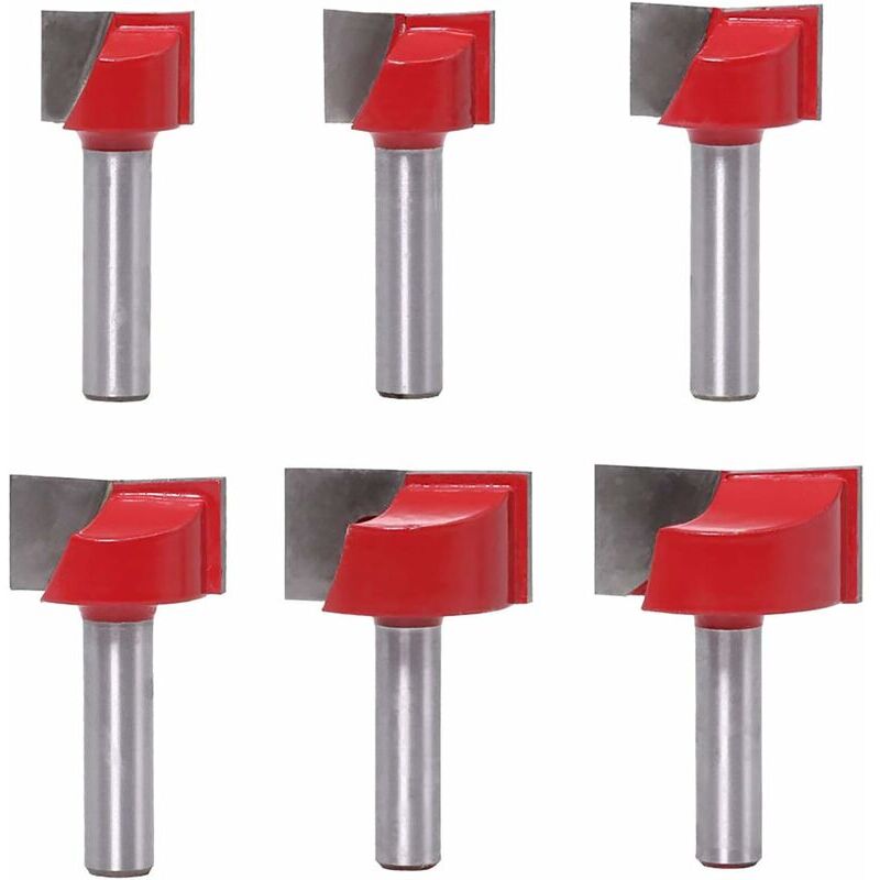 Coffret de fraises pour défonceuse et affleureuse Nettoyage des embouts de routeur inférieurs Fraise à bois tige 8mm fraise 8mm tige affleurante