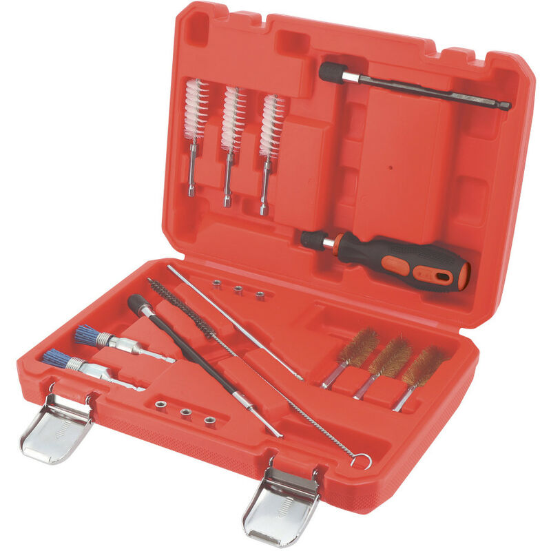 Autobest - Coffret de nettoyage d'injecteur - siège et compartiment - 19 pièces