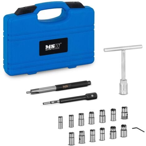 Coffret De Nettoyage Rectification Siège Injecteur Alésoirs Moteur Diesel 17 Pcs