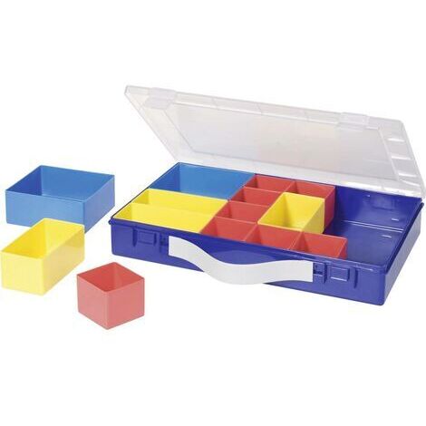 Coffret de rangement séparations variables Hünersdorff 600800 (L x l x H) 332 x 232 x 55 mm Nombre de compartiments: 14 1 pc(s) C59103
