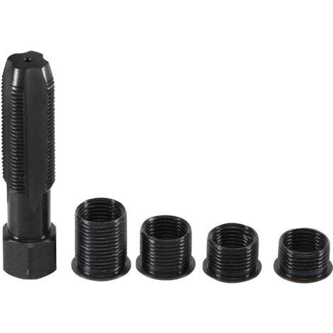 Kit de réparation filetage bougie d'allumage M14 – Taraud HSS – Entraînement hexagonal 16mm – Inserts filetés 9,7 à 19,1mm – Automaster
