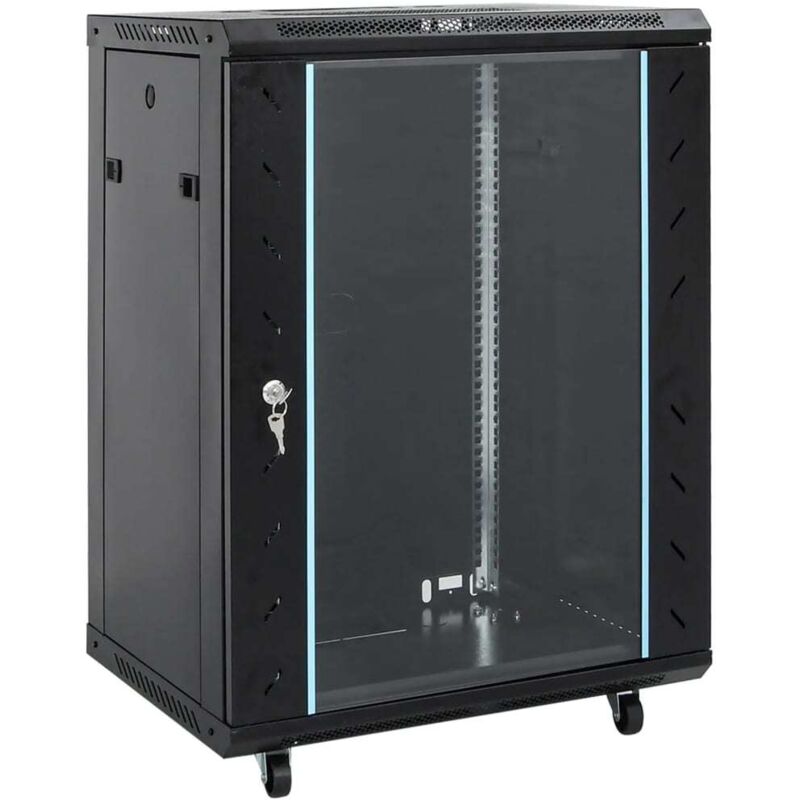 Vidaxl - Coffret de réseau 15U 19' IP20 noir 53x40x80 cm