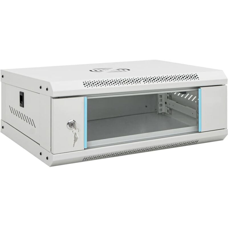 Vidaxl - Coffret de réseau mural 4U 19' IP20 53x40x21 cm