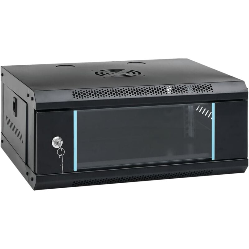 Vidaxl - Coffret de réseau mural 4U 19' IP20 53x40x21 cm