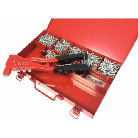 Coffret de Rivetage- Rivets aveugles multi-serrages et pince à rivets en coffret Gomulti