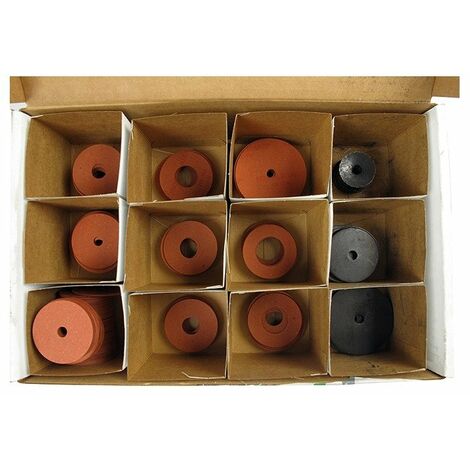 Coffret de rondelles acier et fibres - 185 pièces