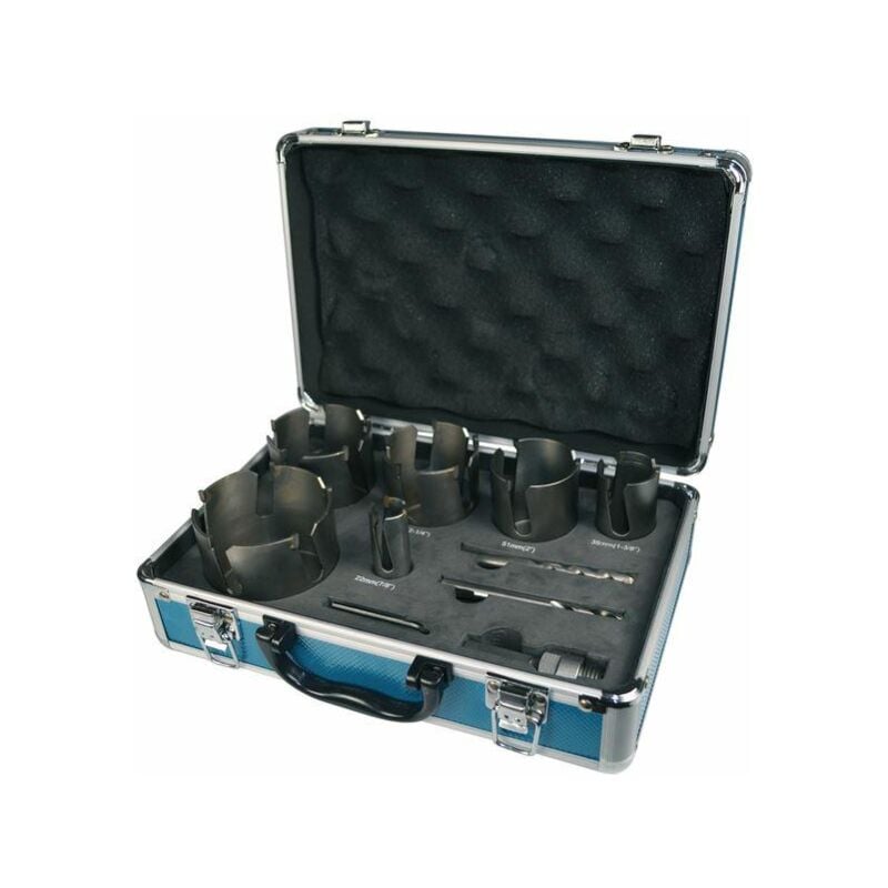 9 pc Universal tct de Corona de Flowers in Casing de Aluminium - D-51297 - Makita