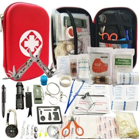 Coffret de secours-Survie Trousse De Premiers Soins De Survie Vitesse Kit, Tactique Pouch Outdoor Gear Sac Trauma d'urgence pour La Randonnée Camping