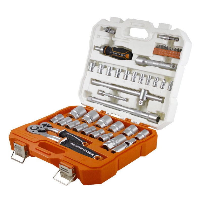 Coffret de serrage 1/4' 46 pièces