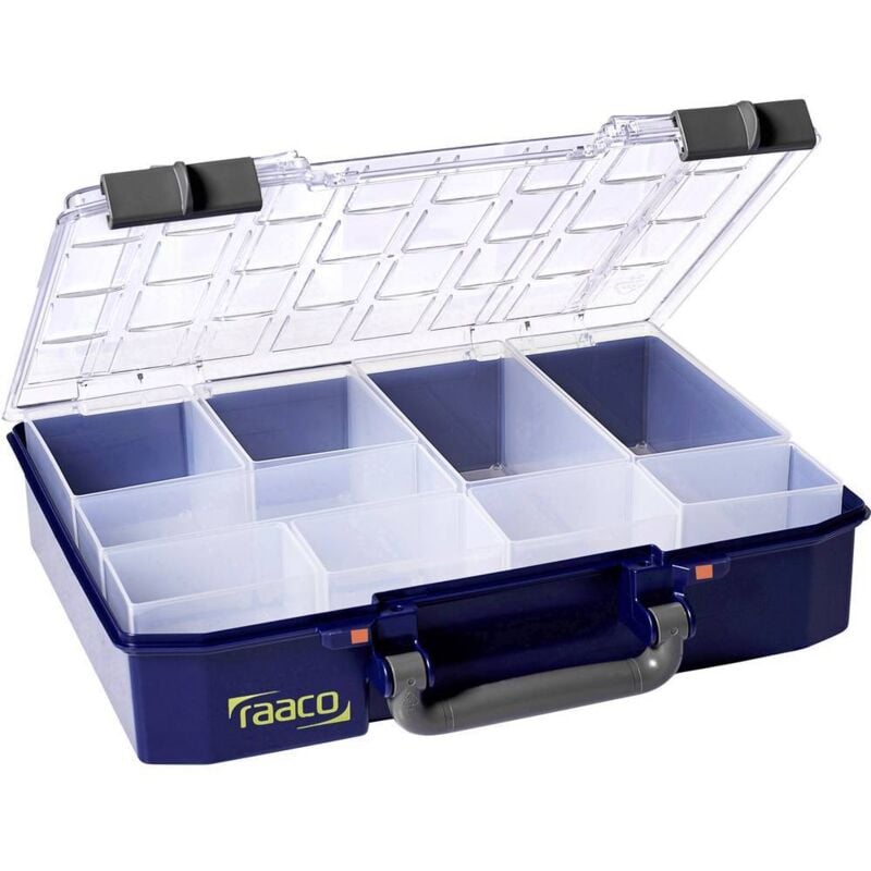 CarryLite 80 4x8-9 Coffret de rangement (l x h x p) 337 x 79 x 278 mm Nombre de compartiments: 9 Contenu 1 pc(s) - Raaco