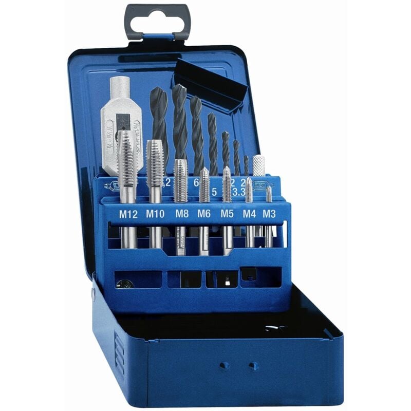 Gotrays - Coffret de tarauds Avec supports et forets à trous de dessablage