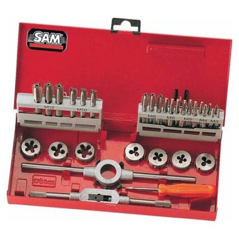 Coffret de tarauds et filieres - 31 pieces SAM - CTF31