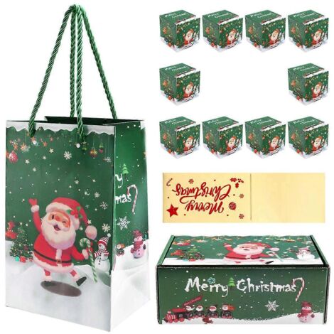 Coffret de tirelire de Noël pour billets (Vert, 10 pièces)