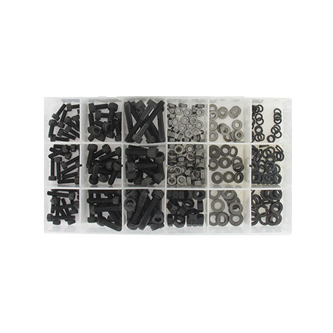 Coffret De Vis 6 Pans Creux En Pas Métrique Avec écrous & Rondelles Contient 360 Pièces.