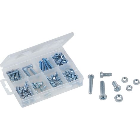 COFFRET DE VIS ET ÉCROUS ASSORTIS SILVERLINE 918539