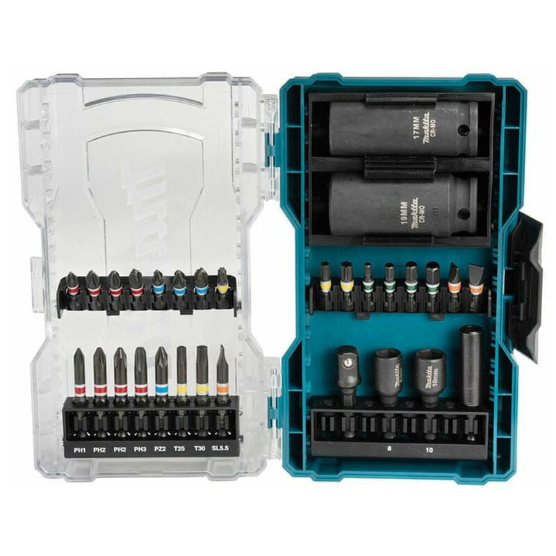 Makita - Coffret d'embouts et douilles (30 pièces) E-07060