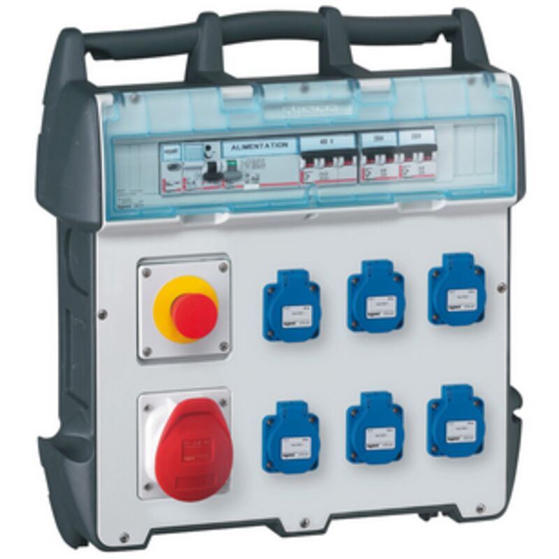 Legrand - coffret d'etage 6PC NFC+AU+16A 4P+T 400V 058951