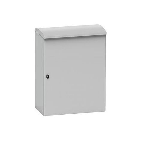 Coffret d'extérieur acier HD renforcé 1062x600x400mm avec auvent + porte pleine étanche IP66 Spacial S3HD SCHNEIDER NSYS3HD10640