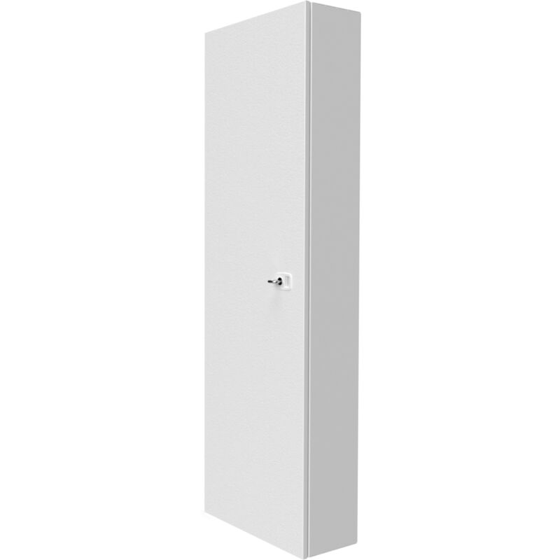 Coffret d'habillage Atole 13 modules en acier blanc avec serrure à clef - h. utile : 1110 mm
