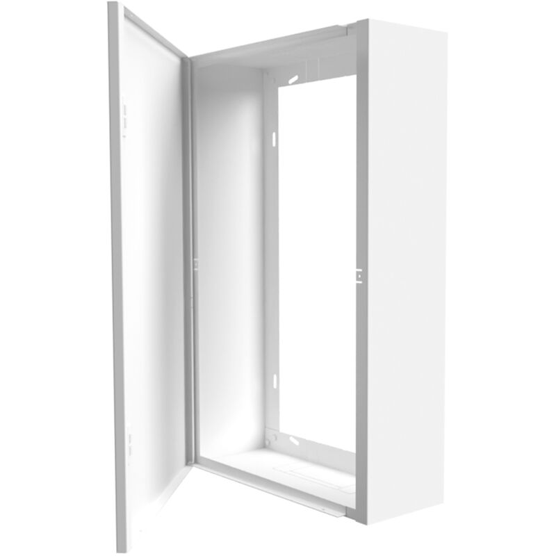 Atole - Coffret d'habillage 13 modules en acier blanc - h. utile : 480 mm