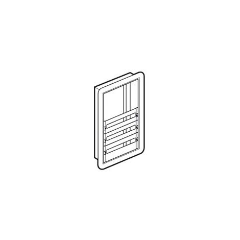 Coffret distribution encastré XL³160 tout modulaire avec espace dédié pour kit de branchement 3 rangées LEGRAND 020025