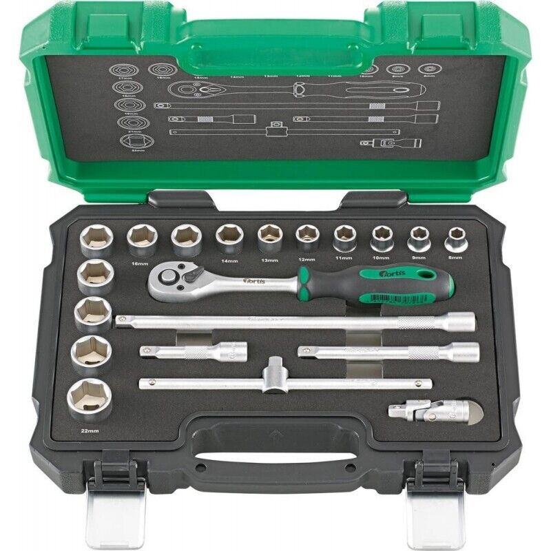 FP - Coffret douille 3/8 20 unités fortis