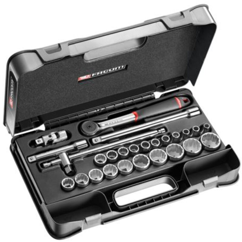 Coffret douilles 12 12 pans métriques . FACOM 26 pièces .161 4P12 - vue 3