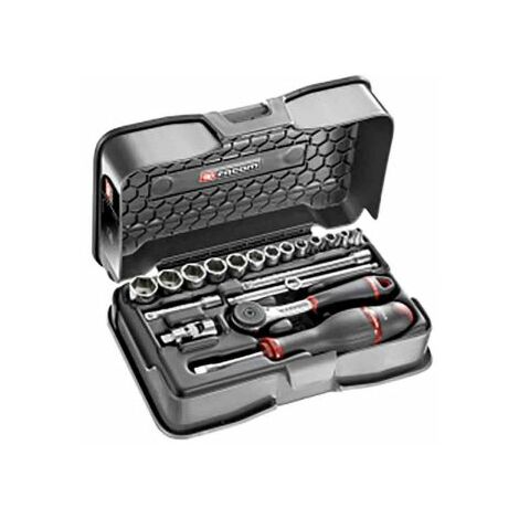 Coffret douilles 1/4' 6 pans métriques - 19 pièces R.161-3P6 - Facom