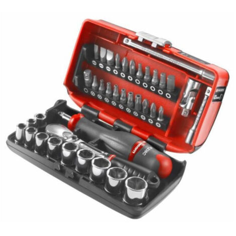 Coffret douilles 1/4'' 6 pans métriques 5,5 a 14mm - FACOM - RL.NANO1PB