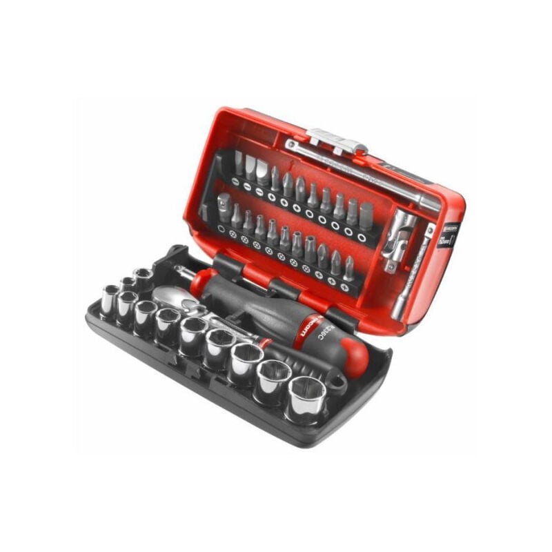 Coffret douilles 1/4'' 6 pans métriques 5,5 a 14mm Facom RL.NANO1PB