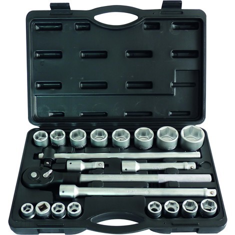 Coffret cliquet poids lourd télescopique 3/4 Ftools Douilles 12