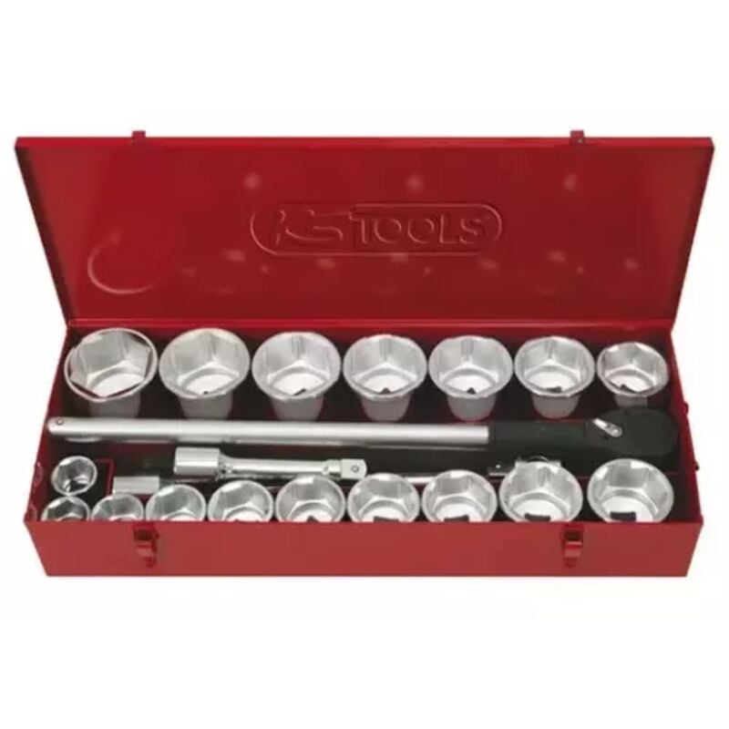 Kstools - Coffret douilles 6 pans 1''