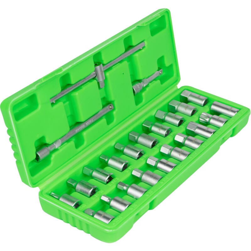 JBM - Jeu de 23 douilles pour bouchons de carter d'huile 53735
