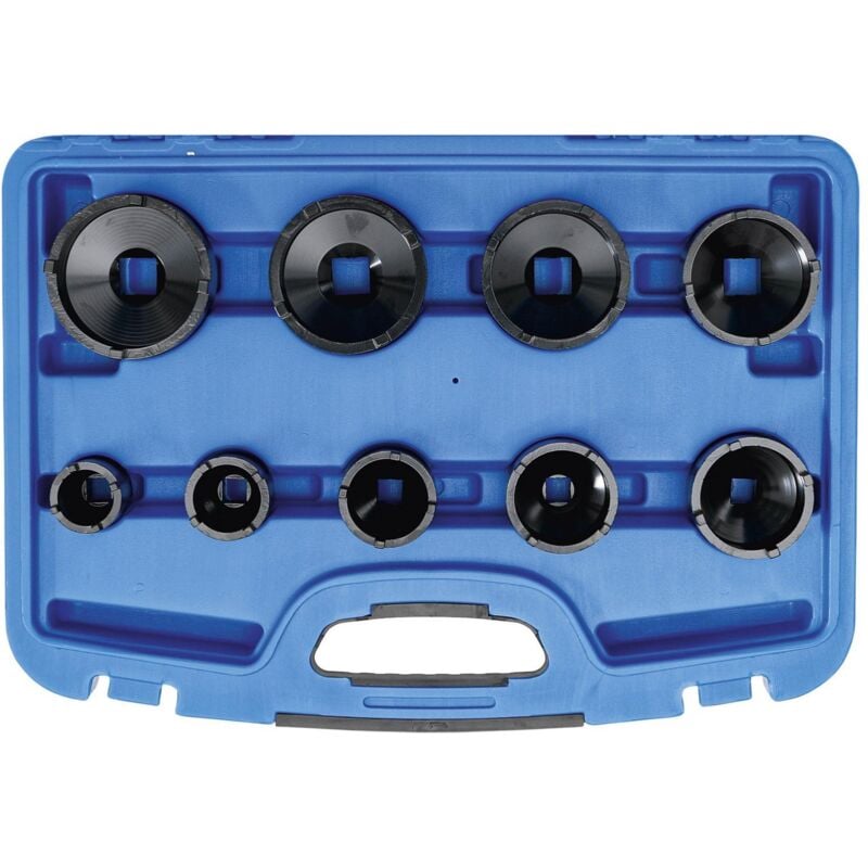 Coffret douilles impact cles a ergots dents exterieurs km4 à km12