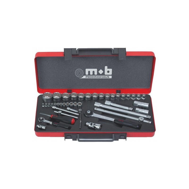 Mob - Coffret douilles mixtes 1/4-1/2 52 pièces