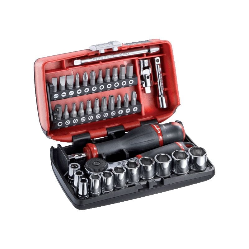 Coffret douilles nano 1/4 + cliquet tête ronde édition limitée racing Facom R2NANO24H