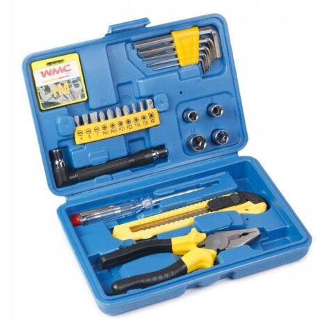Coffret d'outils 24 pièces : pince universelle, embouts Allen