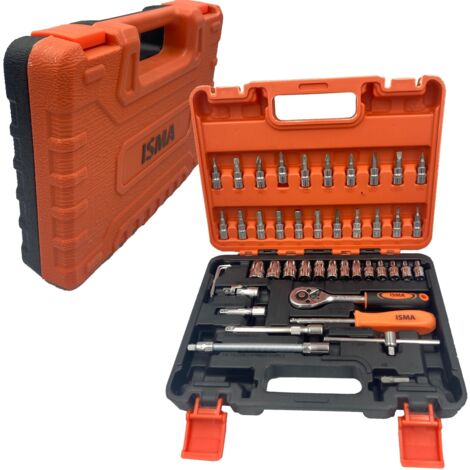 Coffret d'outils embouts douilles 1/4 46 pièces
