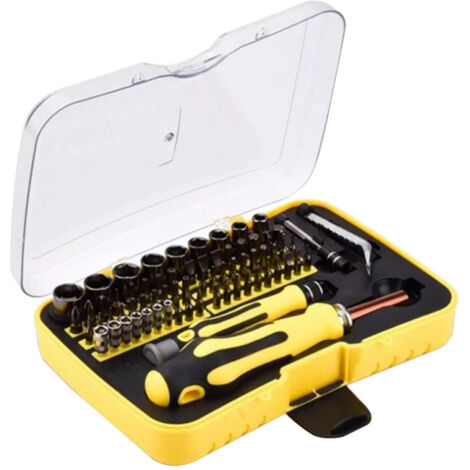 Coffret d'outils pour tournevis à douille et embouts de vissage, outils de réparation et d'entretien pour la quincaillerie domestique