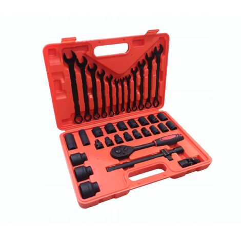 Coffret d'outils WMC 37 pièces. Clés et douilles 8-32 mm