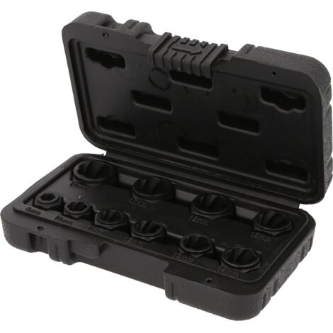 Coffret écrous à chocs pour vis et boulons abimés, 10 pcs