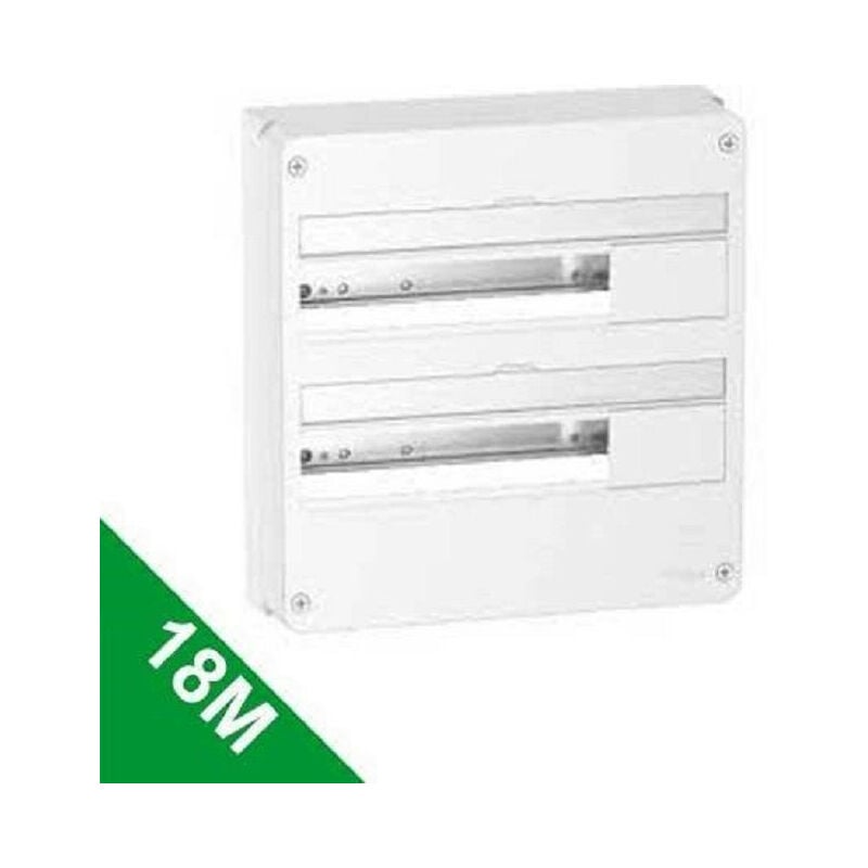 Schneider Electric - Coffret électrique 36 Modules - 2 Rangées de 18 mpodules Schneider R9H18402-SE