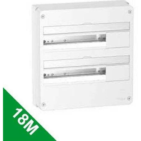Coffret électrique 36 Modules  - 2 Rangées de 18 mpodules Schneider R9H18402-SE