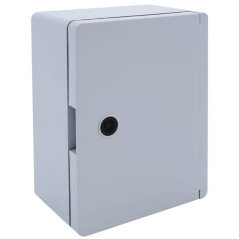 EM DISTRIBUTION Coffret électrique ABS 330x250x130 étanche IP65 - Porte pleine - avec plaque de fond