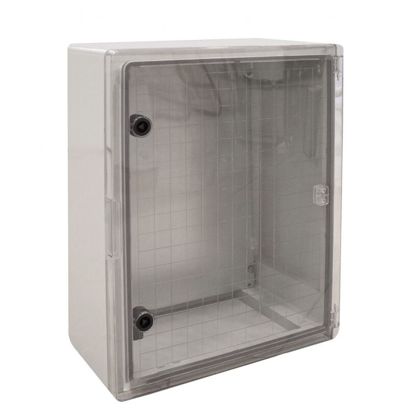 Em Distribution - Coffret électrique abs 500x400x175 étanche IP65 - Porte transparente - avec plaque de fond