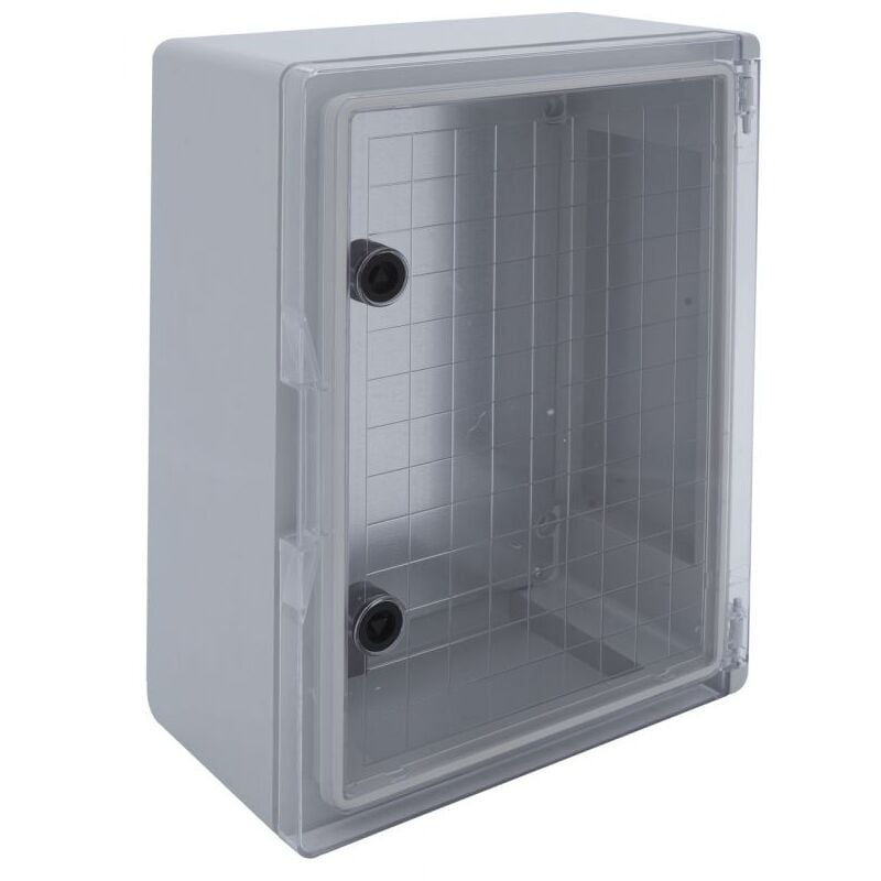 Em Distribution - Coffret électrique abs 600x400x200 étanche IP65 - Porte transparente - avec plaque de fond