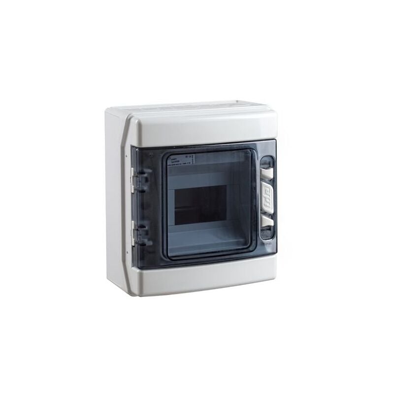 IDE - tableau électrique étanche 1 rangée de 6 modules IP65 - CDN6PT/RR