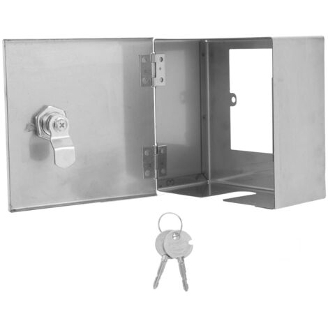 SERBIA Coffret électrique en acier inoxydable avec serrure de sécurité et raccordement extérieur verrouillable