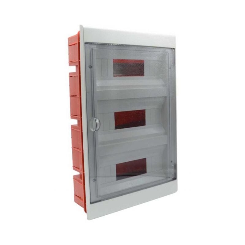 Em Distribution - Coffret électrique encastrable pour maçonnerie 470x310x90mm IP40 - 3 rangée de 12 modules